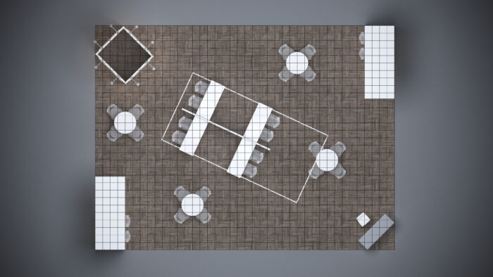 30x40 custom trade show booth featuring dynamic branding, spacious storage, and tech integration.