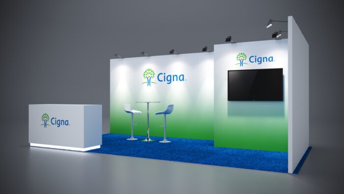 Flexible 10x20 custom trade show design for easy setup and maximum impact.