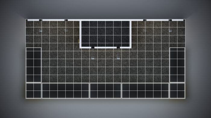 10x20 trade show exhibit with LED lighting and premium graphic design.