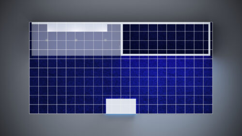 10x20 exhibit rental with LED lighting and interactive display features.