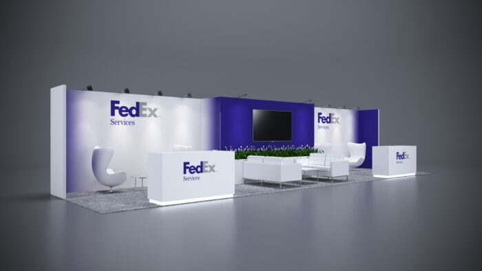 Professional 10x40 custom booth design for creating an unforgettable brand experience.