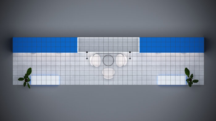 10x40 trade show booth design featuring custom graphics for brand impact.