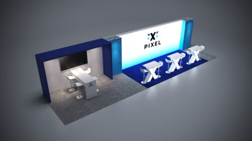 Spacious 10x40 trade show display offering ample room for product showcases.