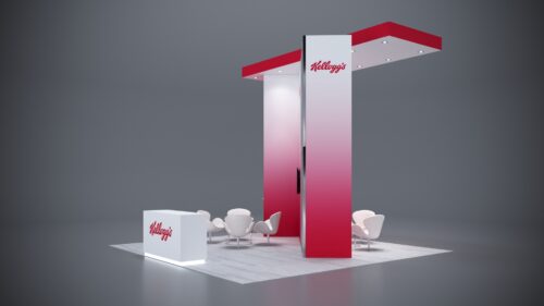 Engaging 20x20 exhibit rental with modern features and sleek design.