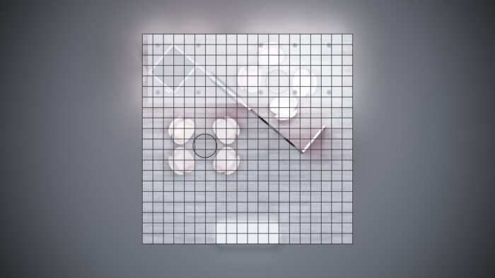 Custom 20x20 trade show exhibit with dynamic design for maximum impact.