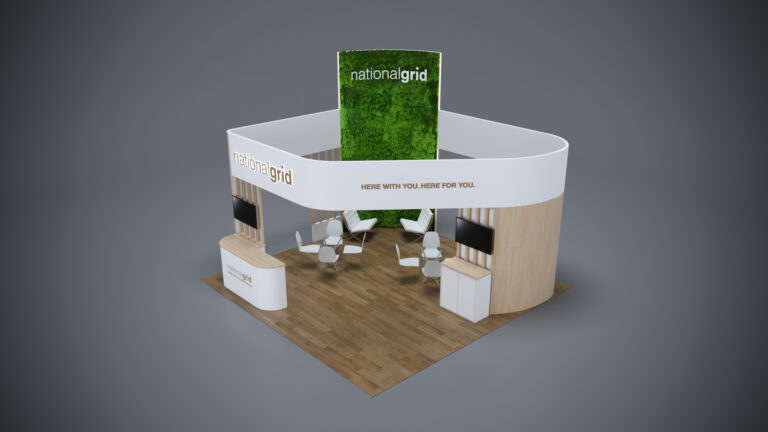 Eye-catching modular 20x20 exhibit designed for high-traffic events.