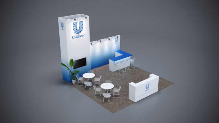 Spacious and customizable 20x20 exhibit rental for dynamic displays.