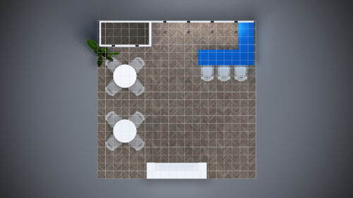 Modular trade show exhibit with custom 20x20 booth design for maximum impact.