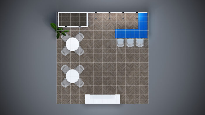 Modular trade show exhibit with custom 20x20 booth design for maximum impact.