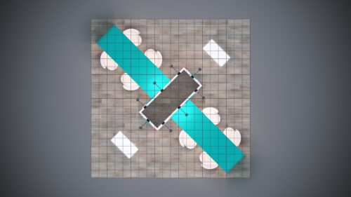 20x20 trade show exhibit with custom graphics and modular design for a flexible setup.