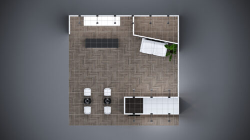Flexible 20x20 exhibit rental perfect for any trade show or event.