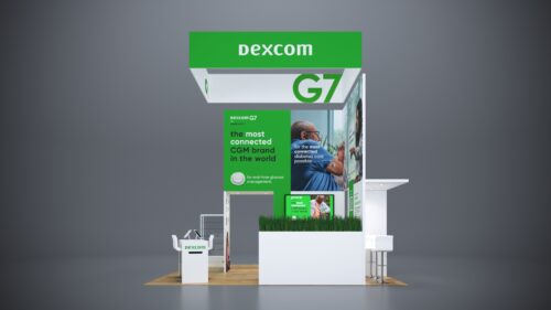 Custom 20x20 exhibit rental with flexible configurations for any event.