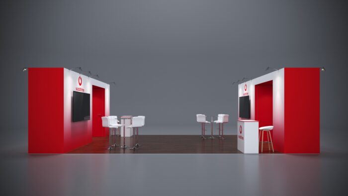 Premium custom 20x30 trade show exhibits for high-end events.