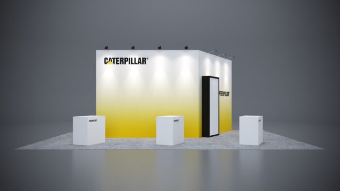 Modular 20x30 exhibit for an innovative, high-traffic trade show booth design.