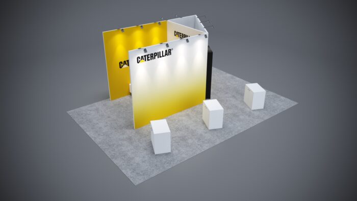 Sleek 20x30 modular exhibit designed to capture attention and engage audiences.