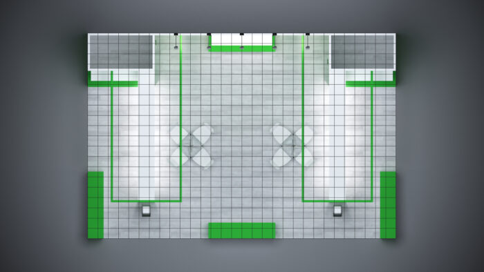 Elegant custom 20x30 trade show exhibits for a professional presentation.