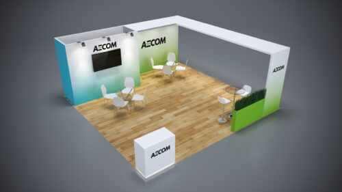 Trade show rental booth design