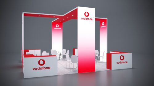 Spacious 20x20 trade show display for dynamic product showcases.
