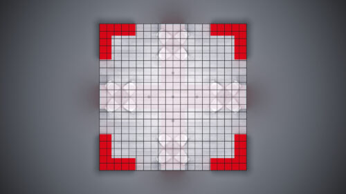 Creative 20x20 trade show exhibit rental with unique features.